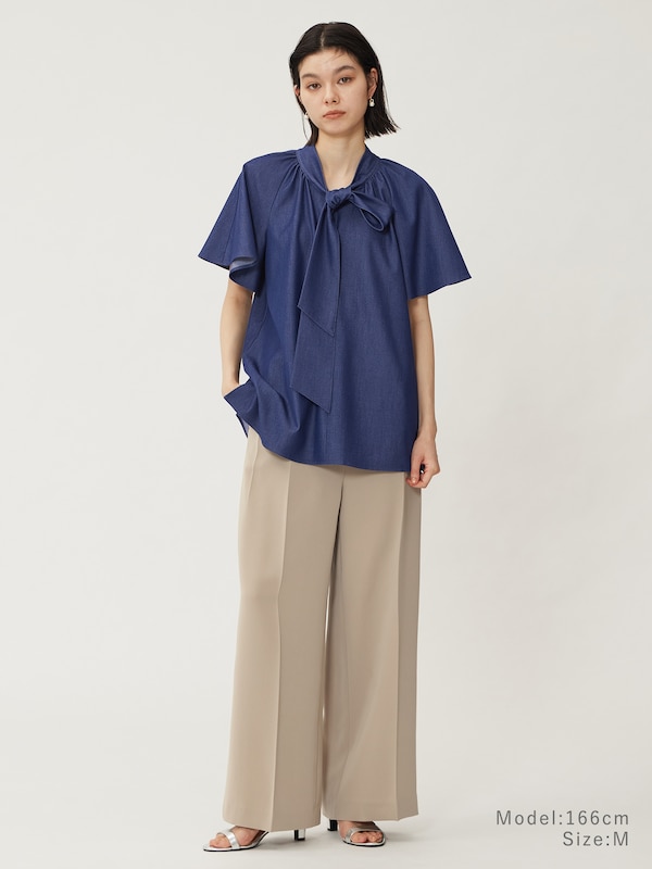 フルレングス2タックワイドストレートパンツ