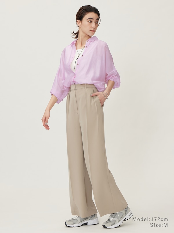 フルレングス2タックワイドストレートパンツ