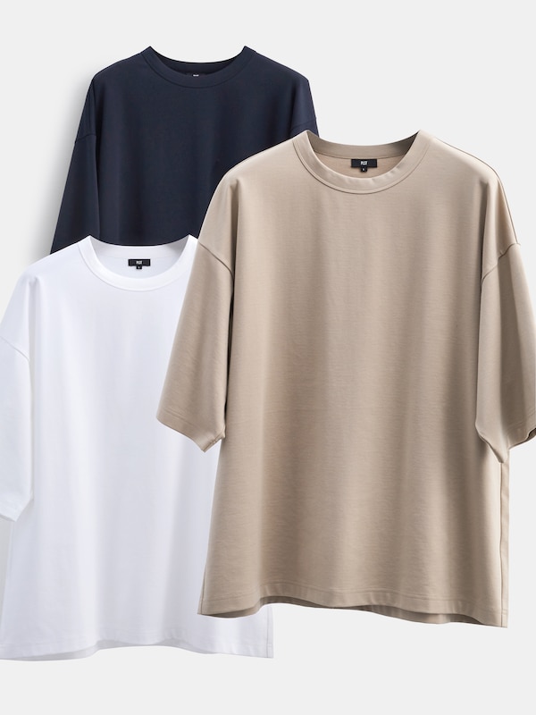 ストレッチコットンブレンドオーバーサイズTシャツ