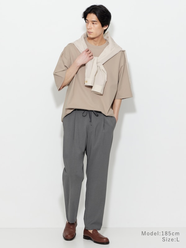 ストレッチコットンブレンドオーバーサイズTシャツ