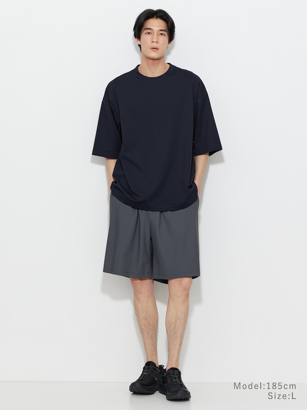 ストレッチコットンブレンドオーバーサイズTシャツ