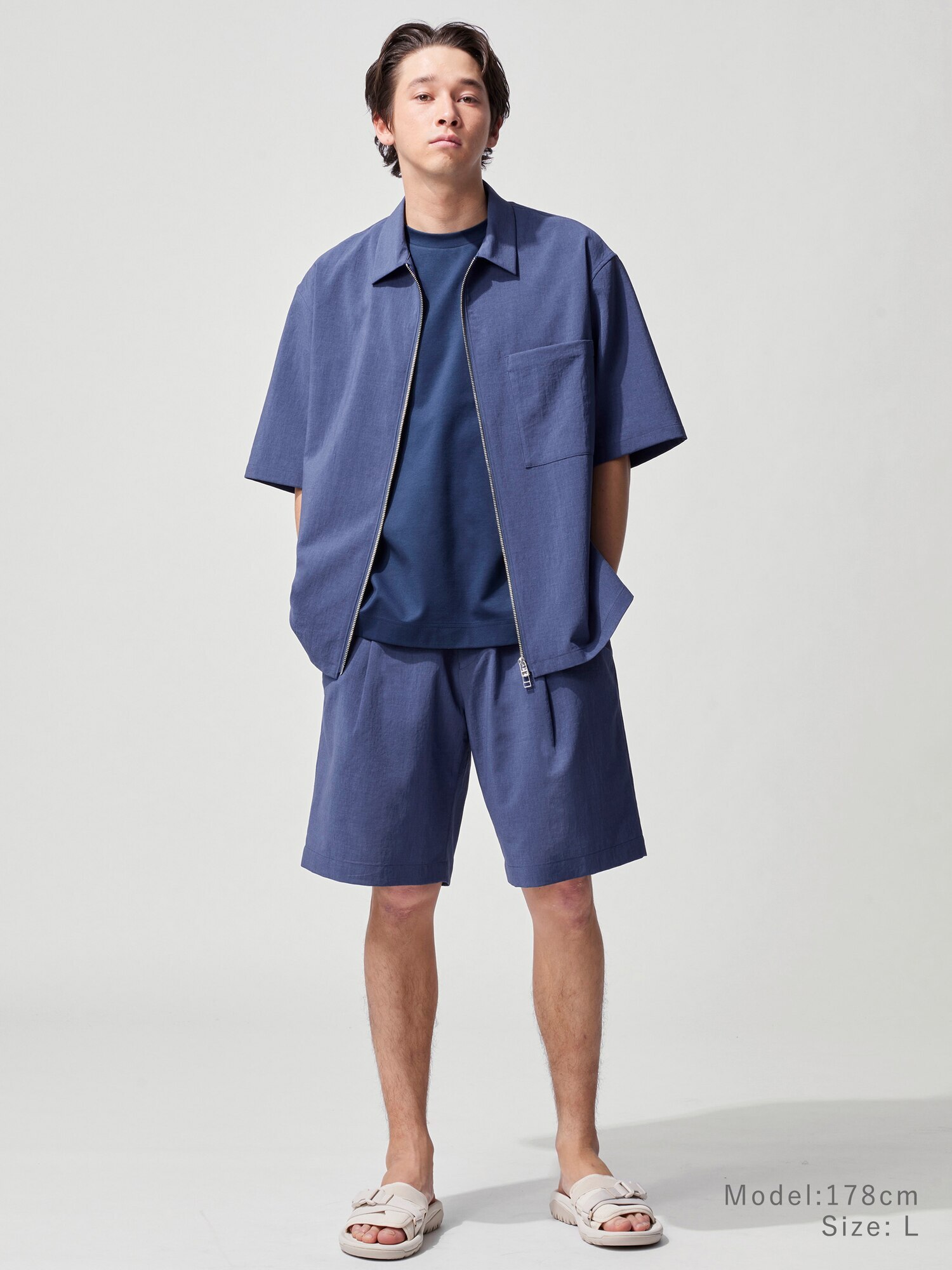 新品プラステ　プレシャスドライシャツ　ショートパンツ　セットアップ　ブラック　M PLST(プラステ)公式 | プレシャスドライショートパンツ