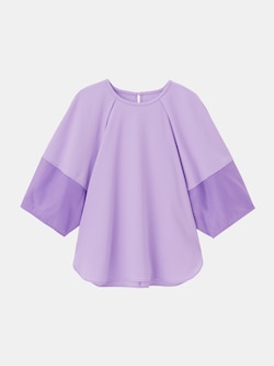 シアーランタンスリーブTシャツ