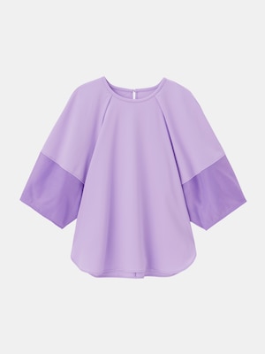 シアーランタンスリーブTシャツ