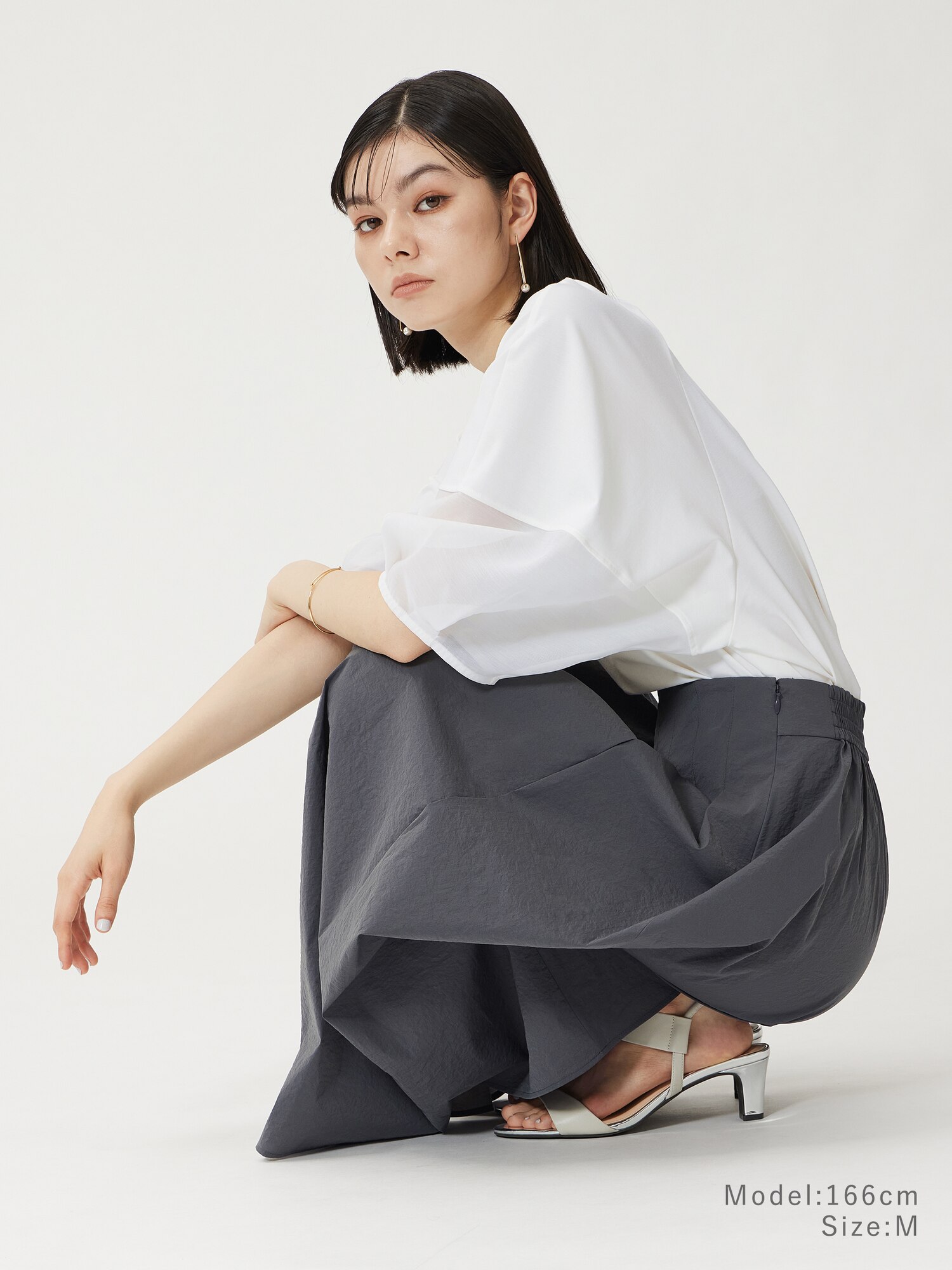 tシャツ ドライタッチコットン シアーランタンスリーブT レディース セール】ドライタッチコットン シアーランタンスリーブT（T