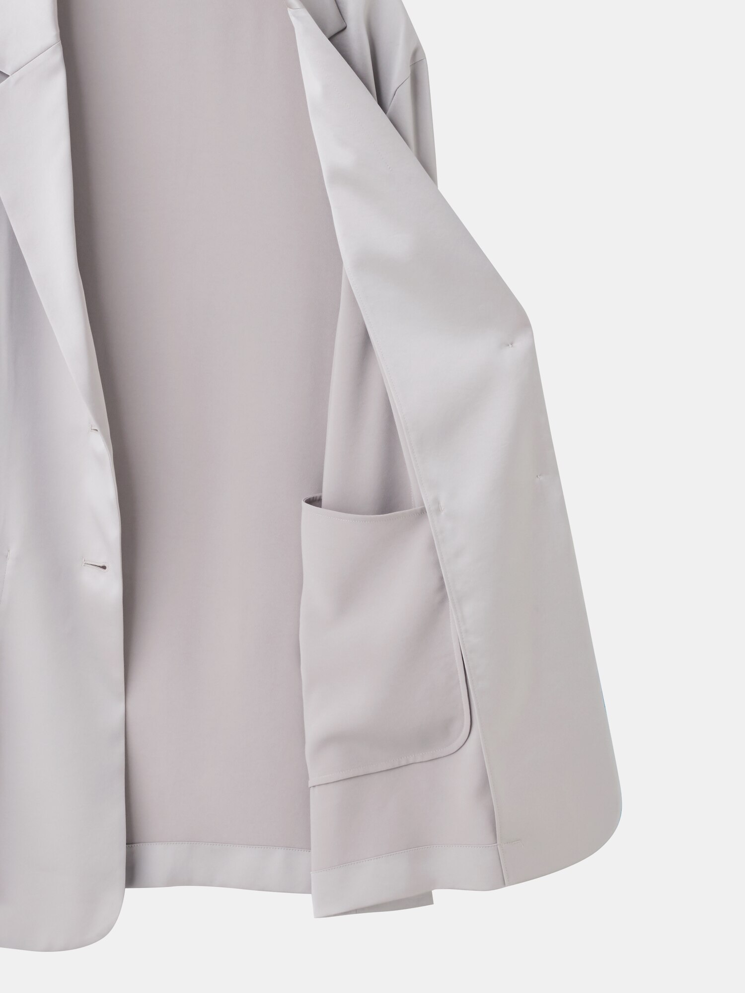 PLST プラステ トリアセサテンシャツジャケット PLST(プラステ)公式 | トリアセサテンシャツジャケット