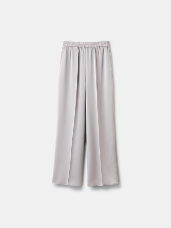 トリアセサテンフルレングスイージーパンツ