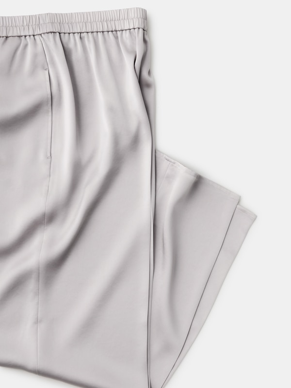 トリアセサテンフルレングスイージーパンツ