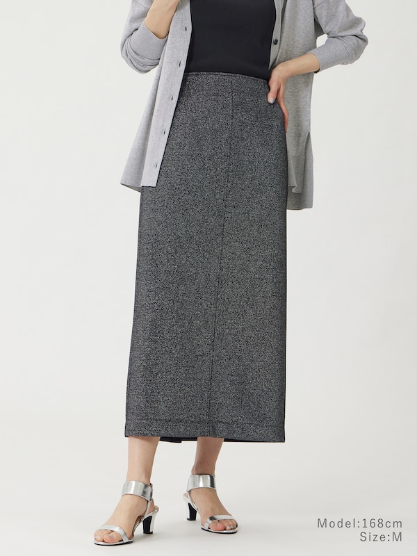 ラメジャージーナロースカート