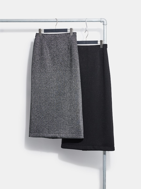 ラメジャージーナロースカート