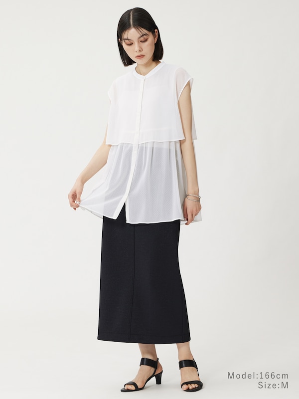 ラメジャージーナロースカート