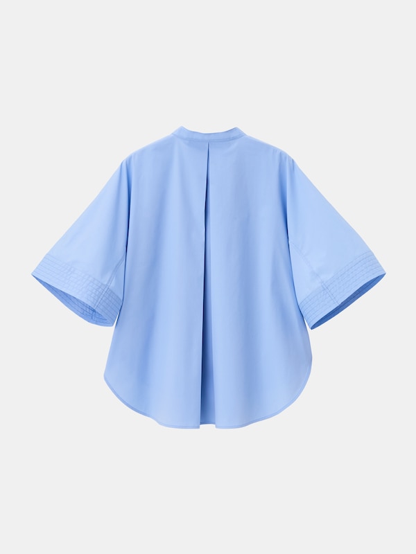 コットンブレンドハーフスリーブシャツ