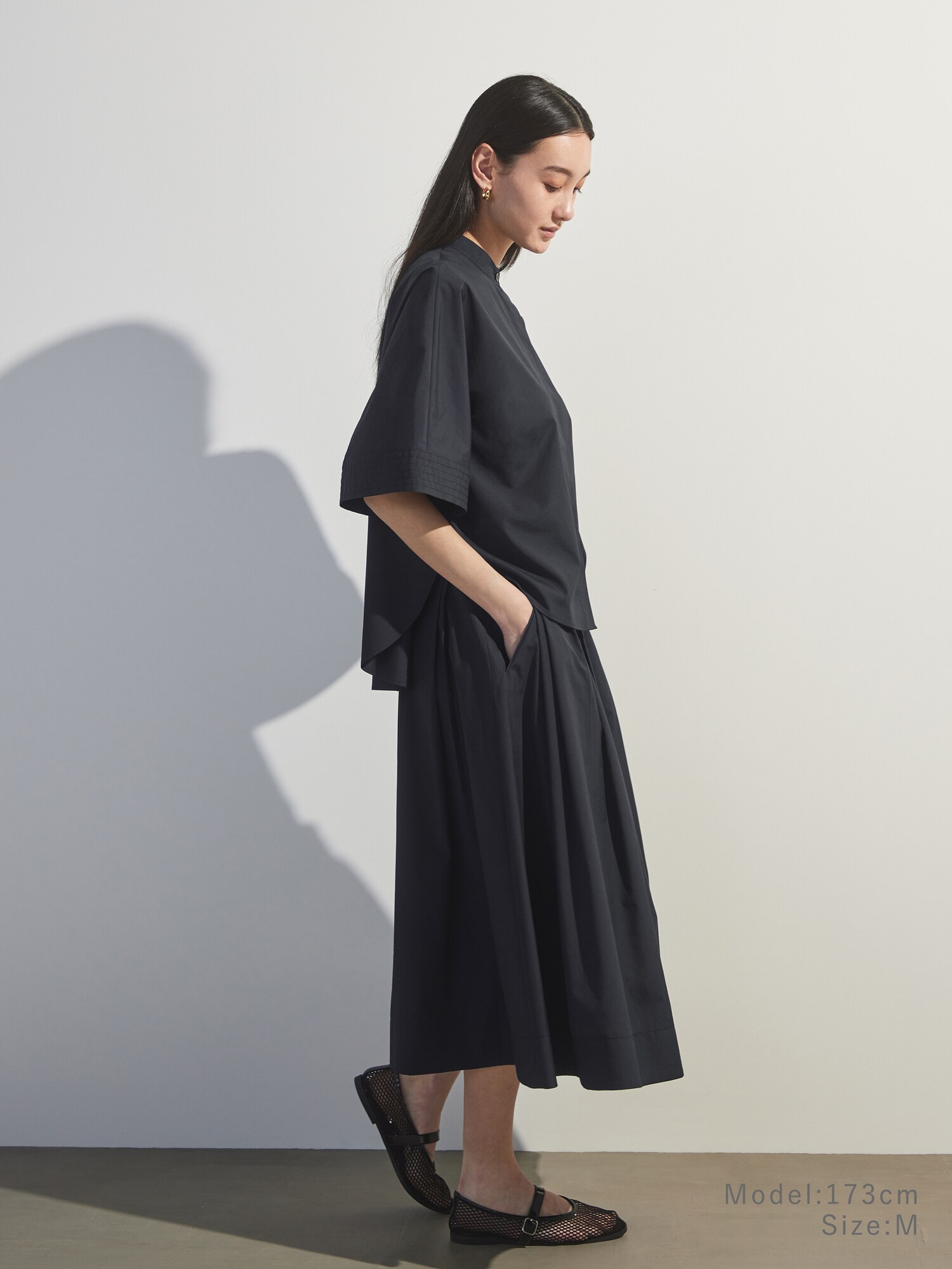 PLST× HARUNOBUMURATAコットンブレンドハーフスリーブシャツ PLST(プラステ)公式 | コットンブレンドハーフスリーブシャツ