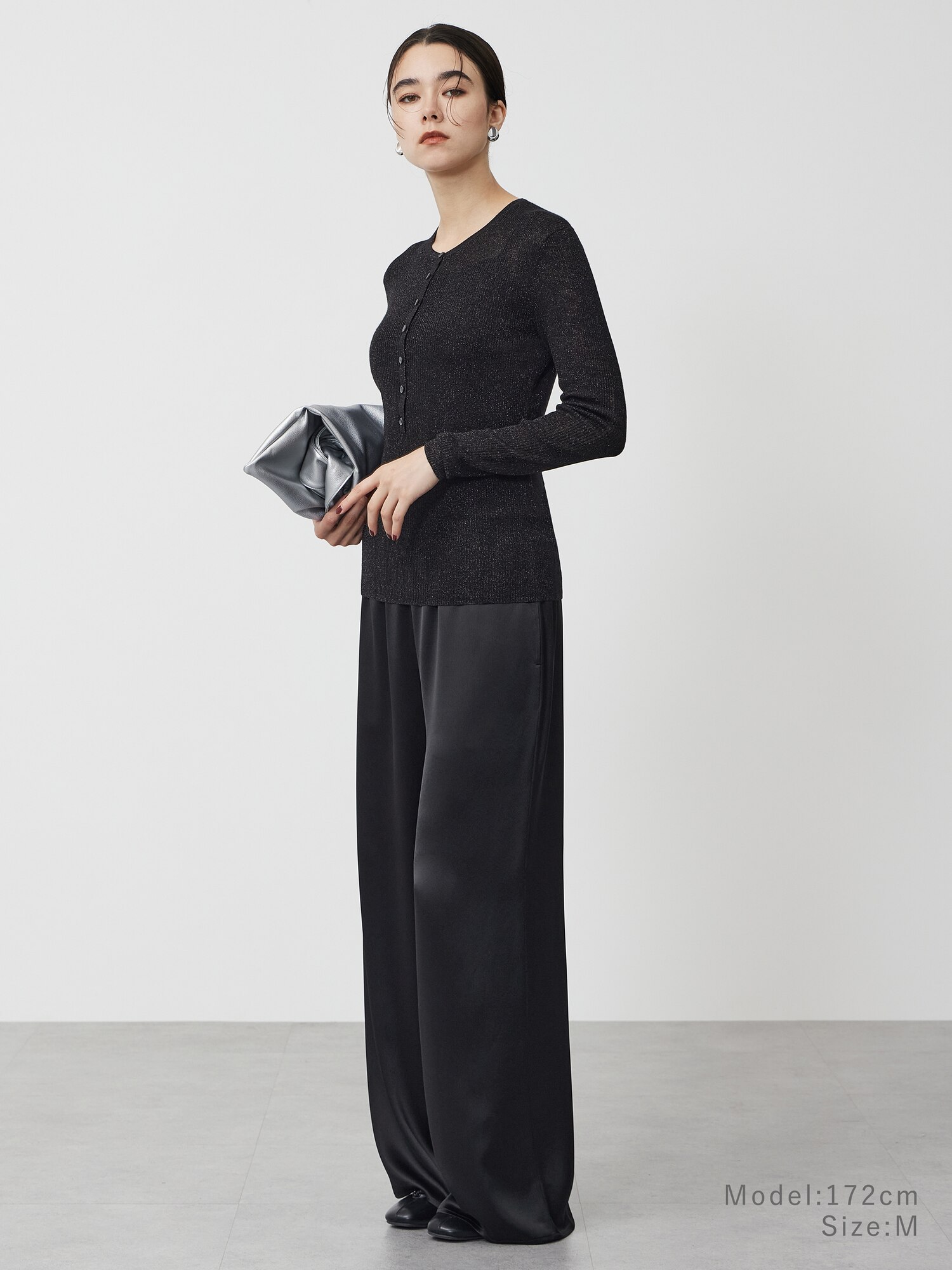 PLST(プラステ)公式 | ラメシアーリブヘンリーネックセーター