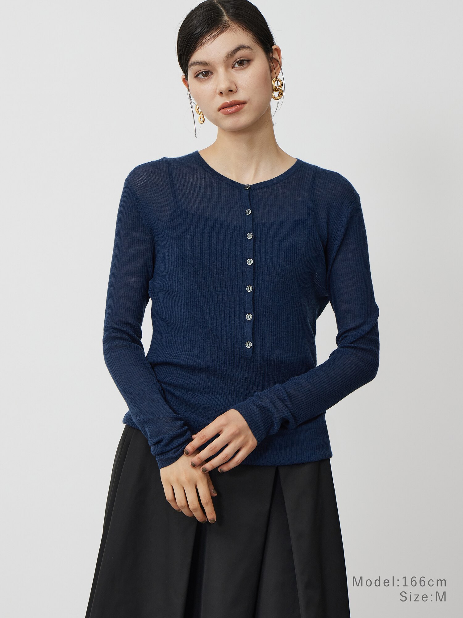 PLST - 【オシャレ☆PLST】あずき色　長袖セーター　サイズL PLST - 【オシャレ☆PLST】あずき色 長袖セーター サイズLの通販