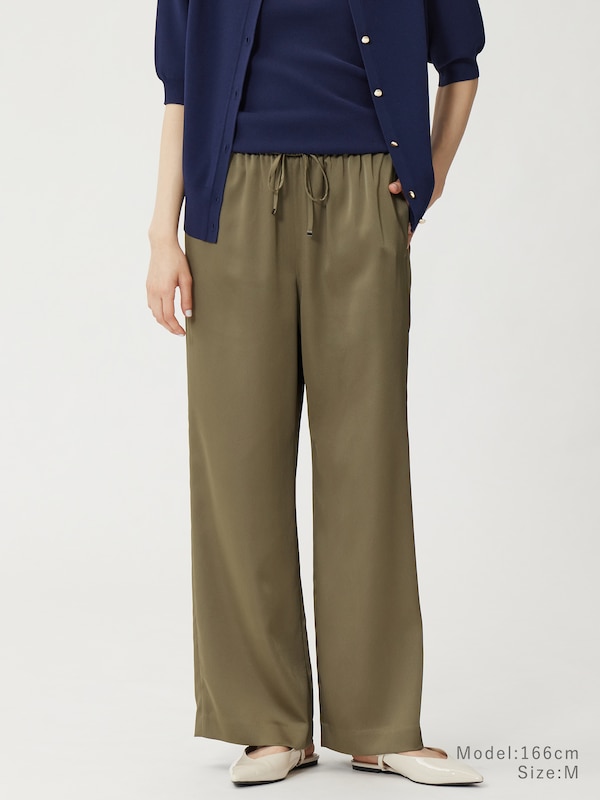 PLST(プラステ)公式 | サテンドローストリングイージーパンツ 