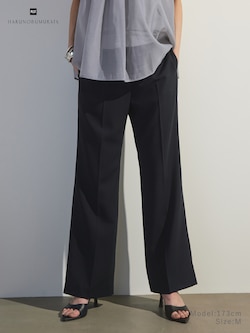 ウールブレンドストレ�ートパンツ