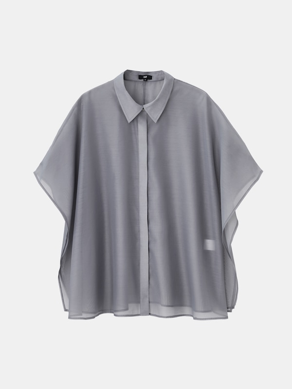 シアーポンチョシャツ