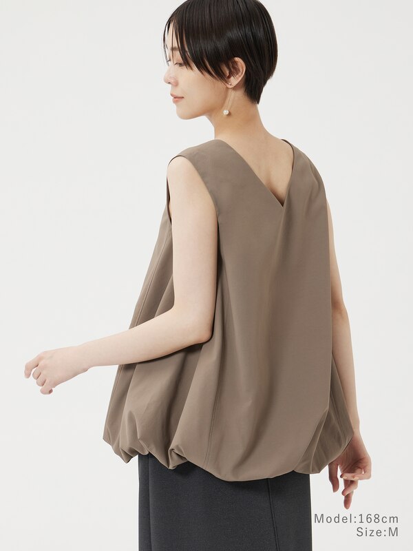 タイプライターバルーン2WAYブラウス