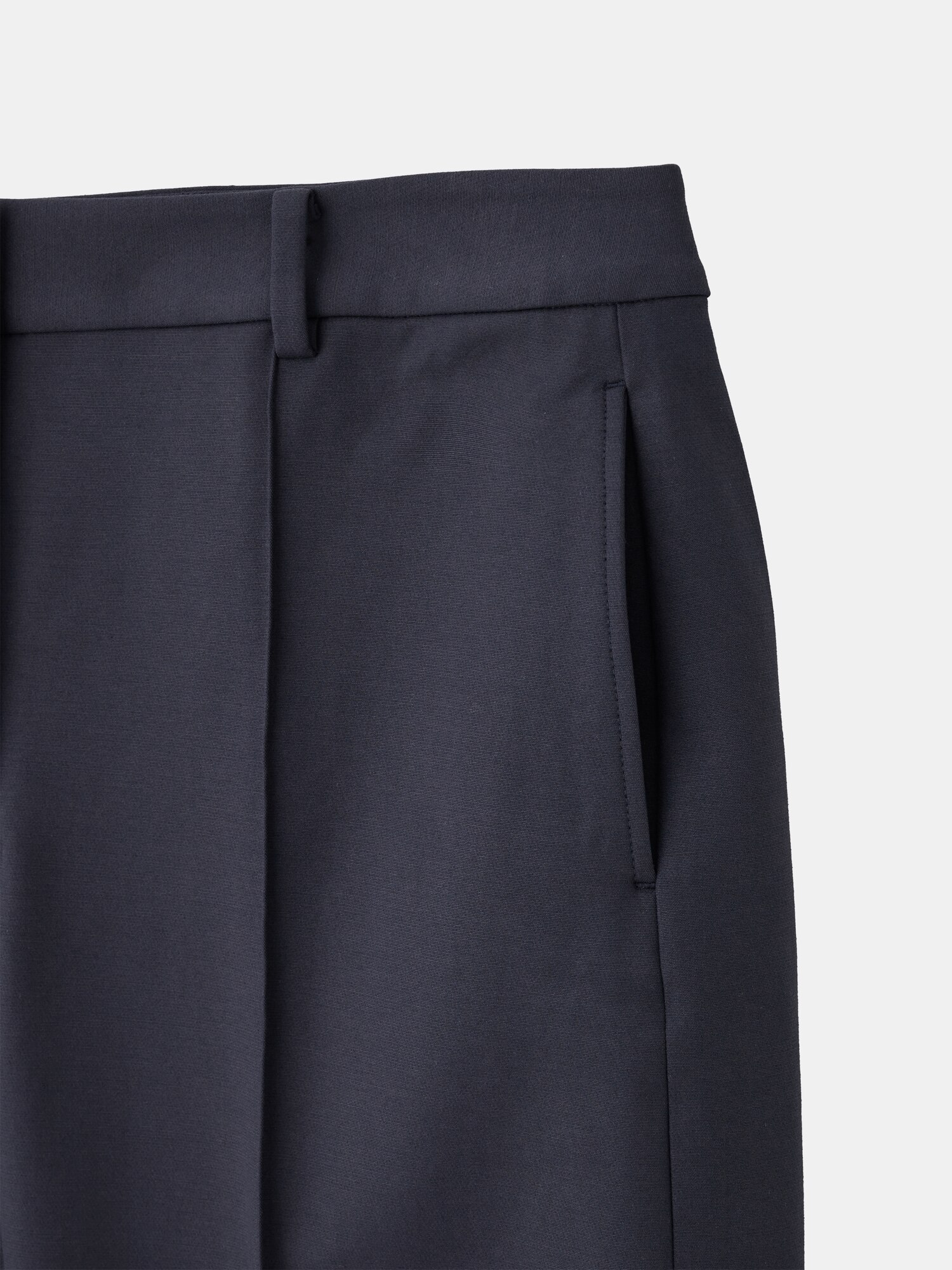 PLST(プラステ)公式 | コットンブレンドワイドテーパードパンツ