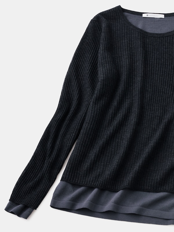 シアーニットプルオーバー