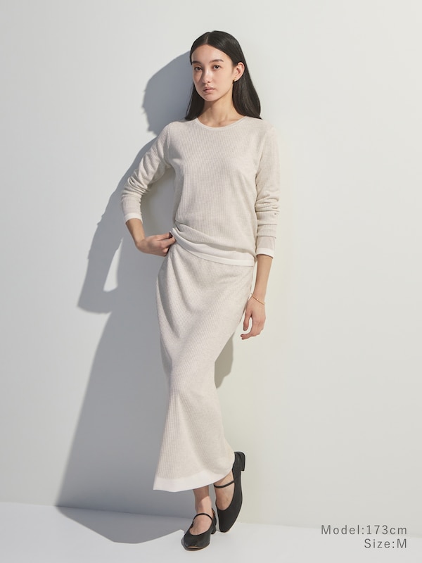 シアーニットプルオーバー