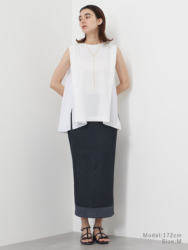 シアーニットスカート