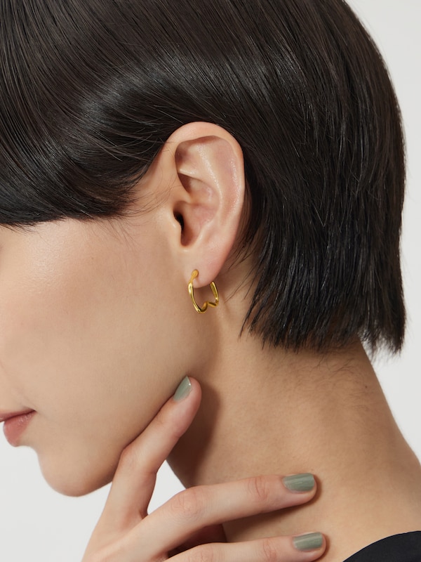 ラインモチーフピアス