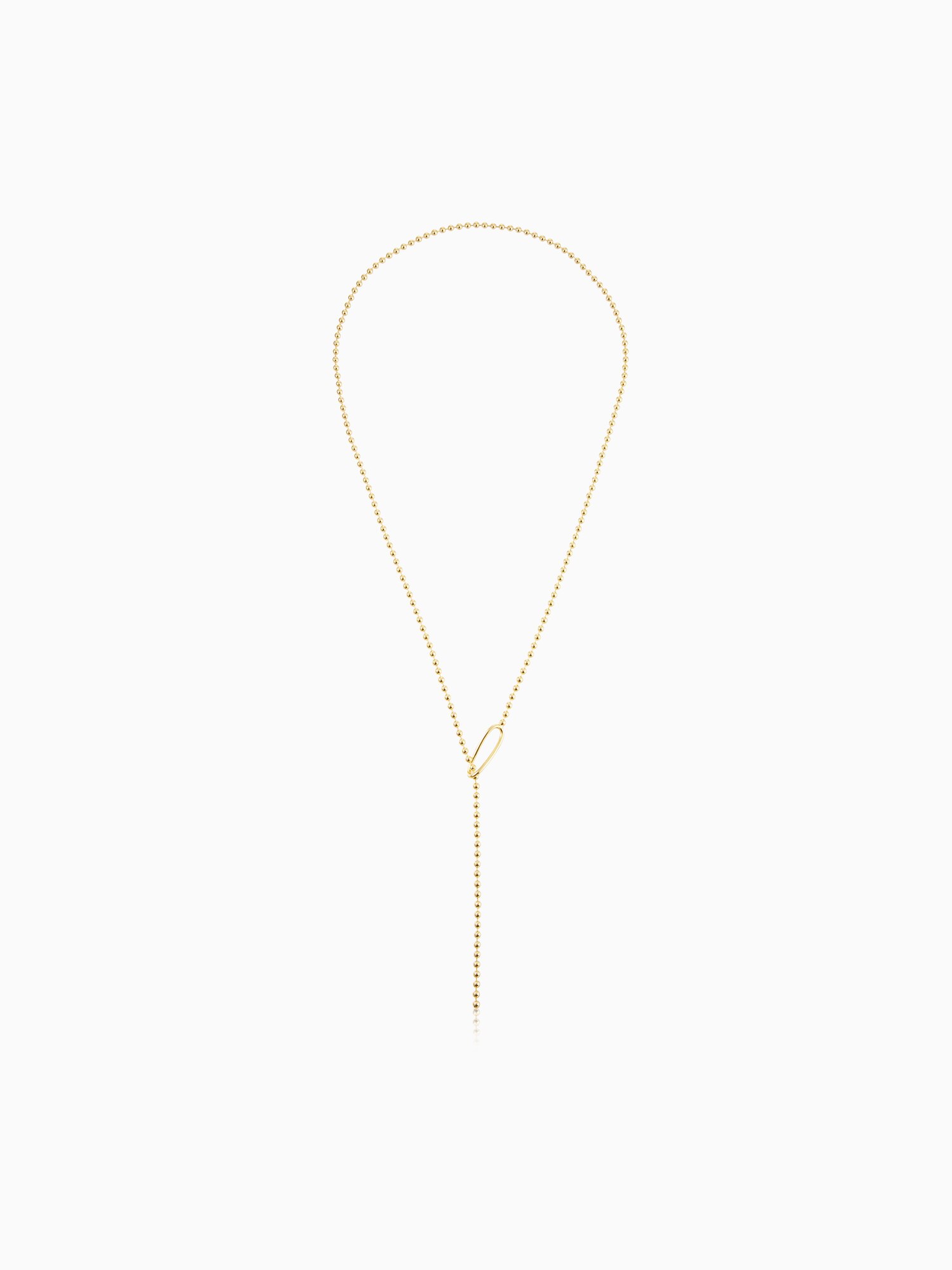 Obrey SOLIDSILVER PARIS♥️２針クォーツ/ゴールド鎖ブレス PLST(プラステ)公式 | ボールチェーンラリエットネックレス