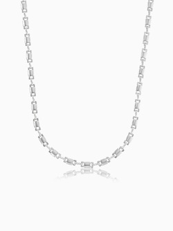 スクエアモチーフチェーンネックレス