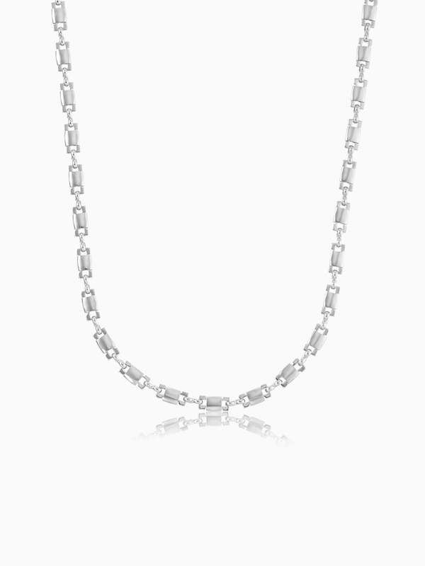 スクエアモチーフチェーンネックレス