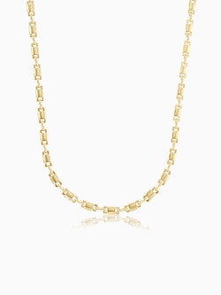 スクエアモチーフチェーンネックレス