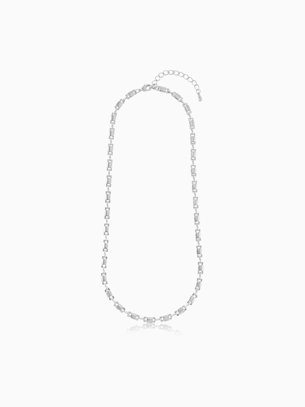 スクエアモチーフチェーンネックレス