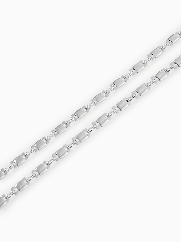 スクエアモチーフチェーンネックレス