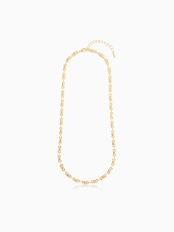 スクエアモチーフチェーンネックレス