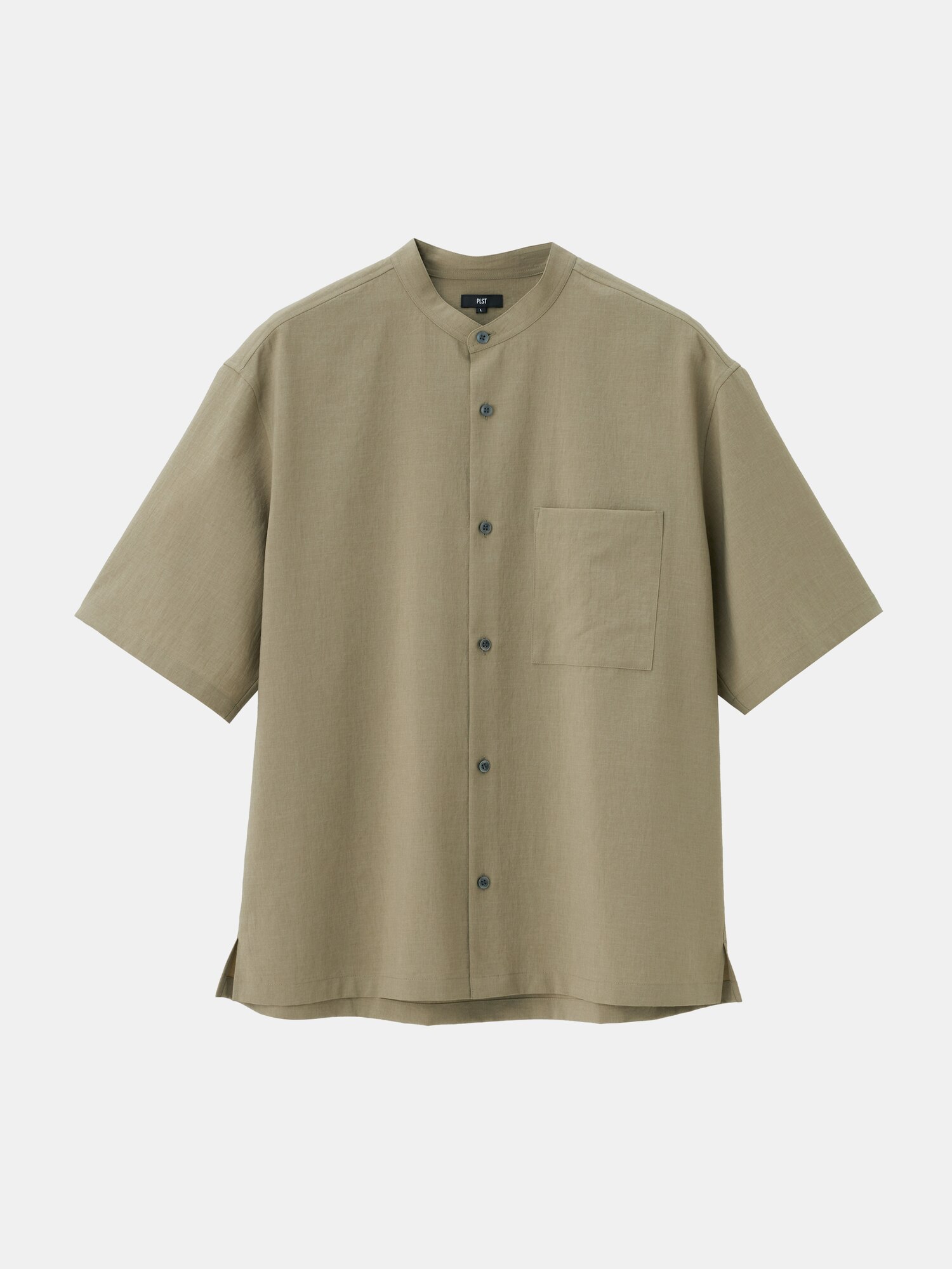 【新品・未使用】PLST プラステ　ストレッチツイルバンドカラーシャツ PLST(プラステ)公式 | プレシャスドライバンドカラーシャツ