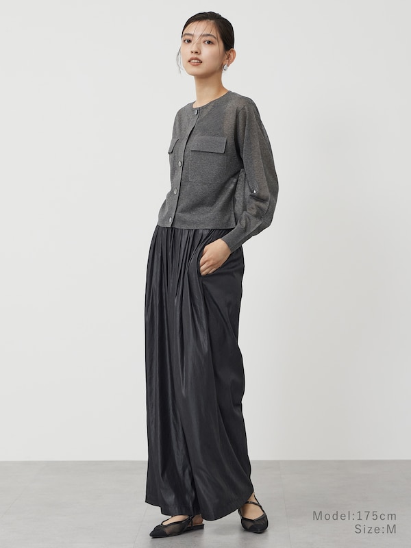 ギャザーフルレングスイージーパンツ