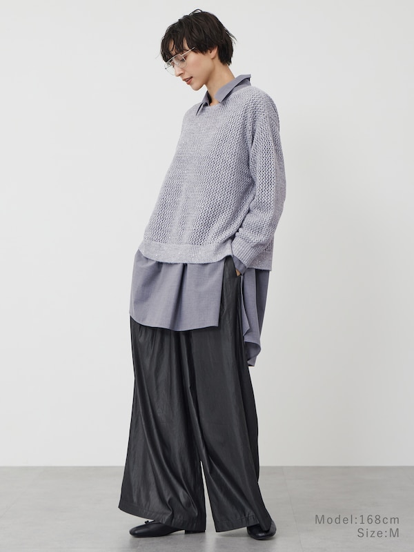 ギャザーフルレングスイージーパンツ