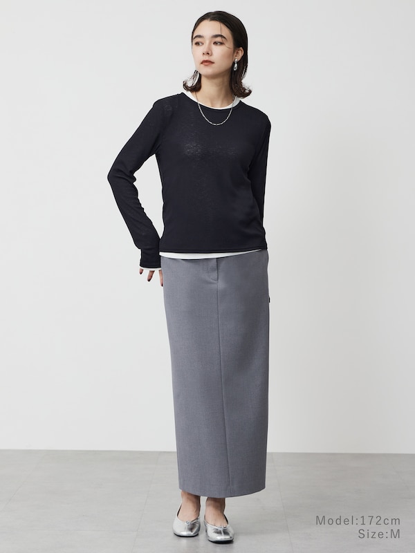 ロングナロースカート
