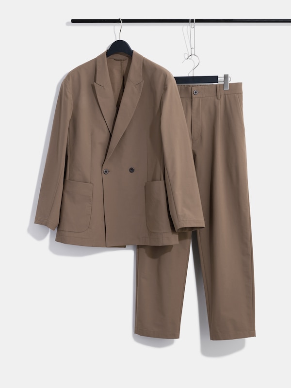 テックストレッチダブルブレストジャケット