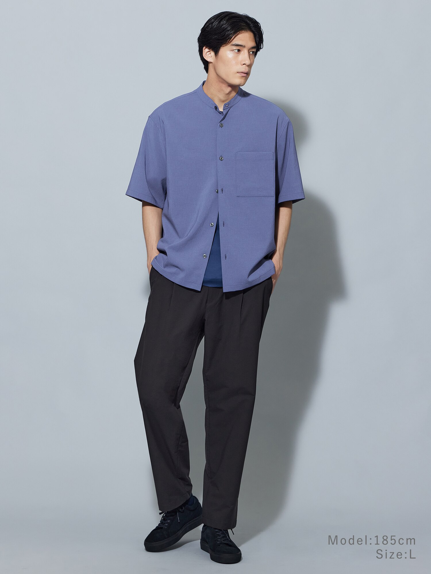 PLST プラステネイビー　セットアップ　ストレッチテーパードパンツ PLST(プラステ)公式 | テックストレッチワンタックテーパードパンツ