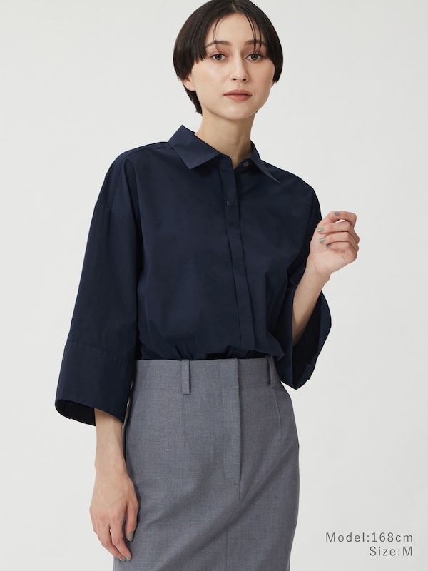 タイプライターワイドスリーブシャツ