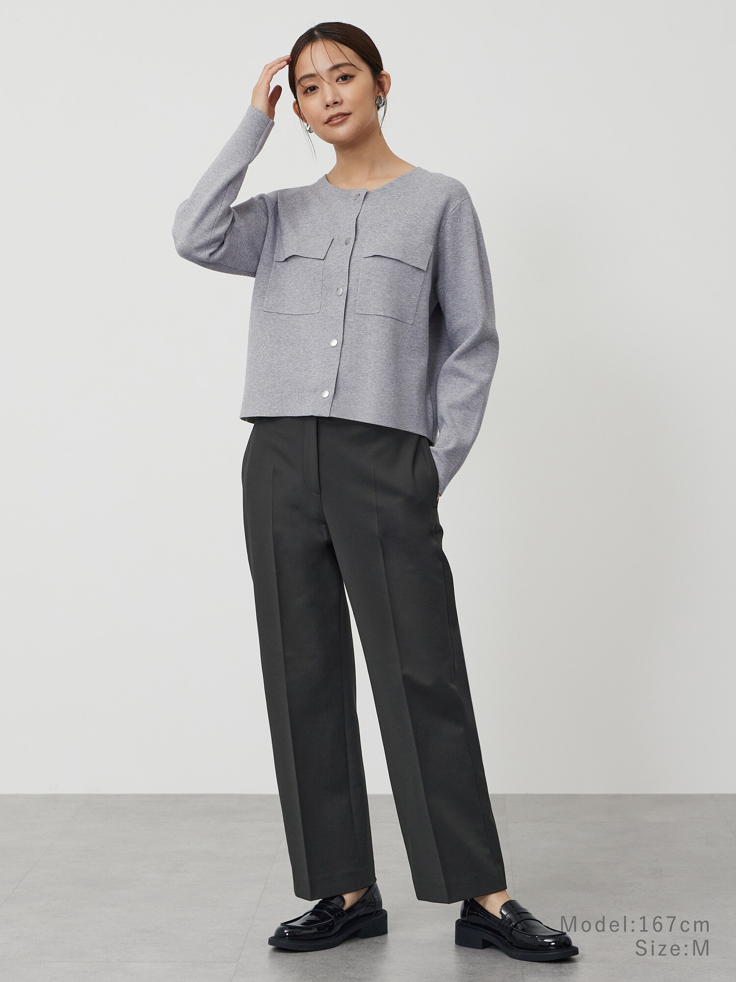 PLST(プラステ)公式 | レーヨンブレンドクルーネックカーディガン