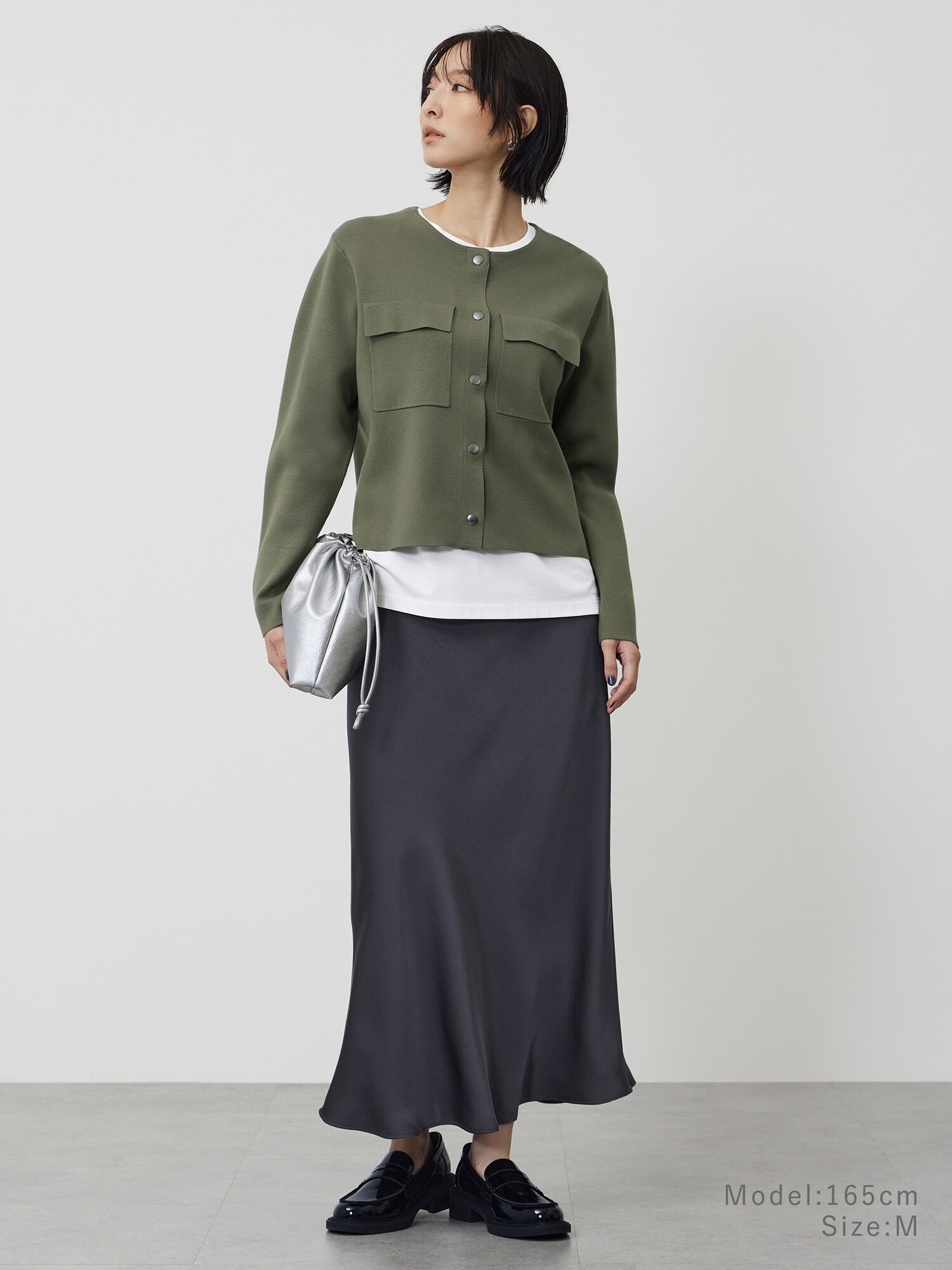 PLST(プラステ)公式 | レーヨンブレンドクルーネックカーディガン