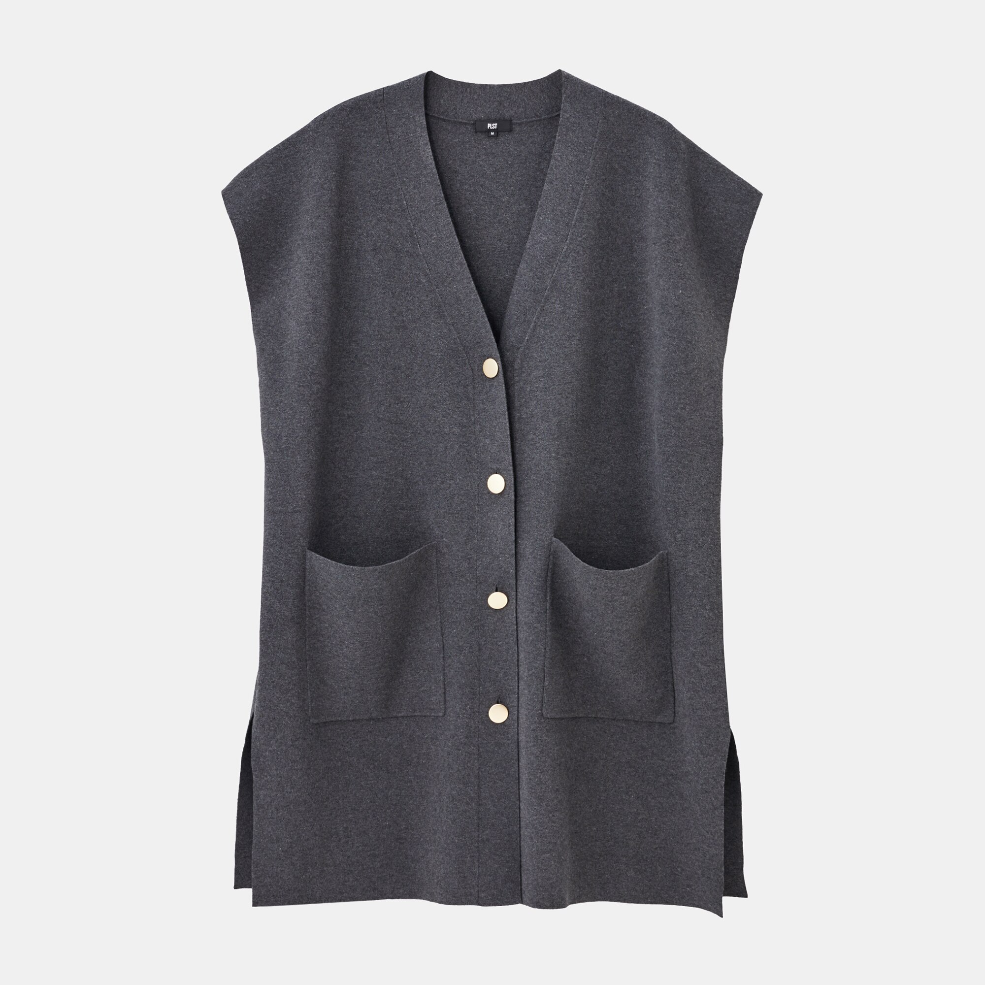 PLST(プラステ)公式 | レーヨンブレンドロングニットベスト