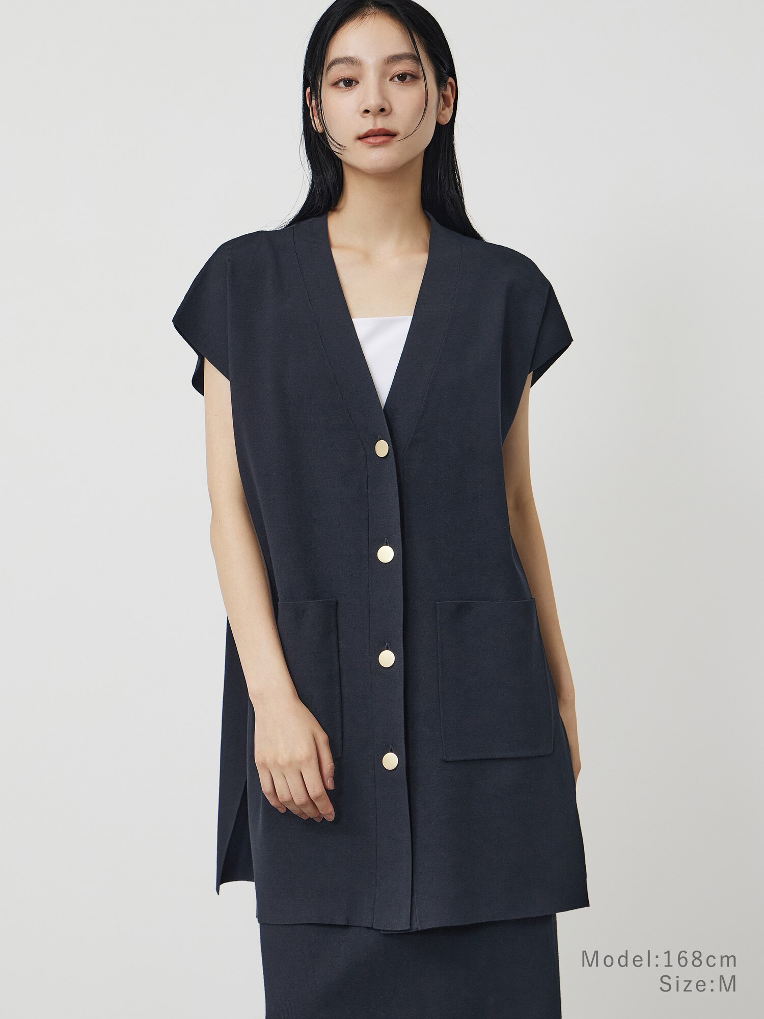 美品】PLSTプラステ ロングダウンベスト