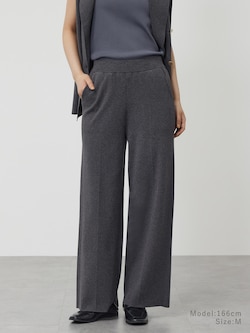 レーヨンブレンドニットパンツ