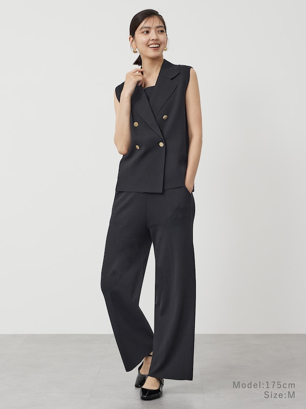 レーヨンブレンドニットパンツ