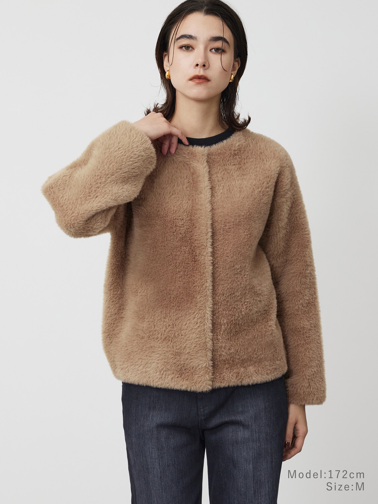 【美品】プラステ セットアップ ノーカラー とろみ素材 洗濯可 上下セット ほぼ新品 プラステ セットアップ 《S》ノーカラージャケット