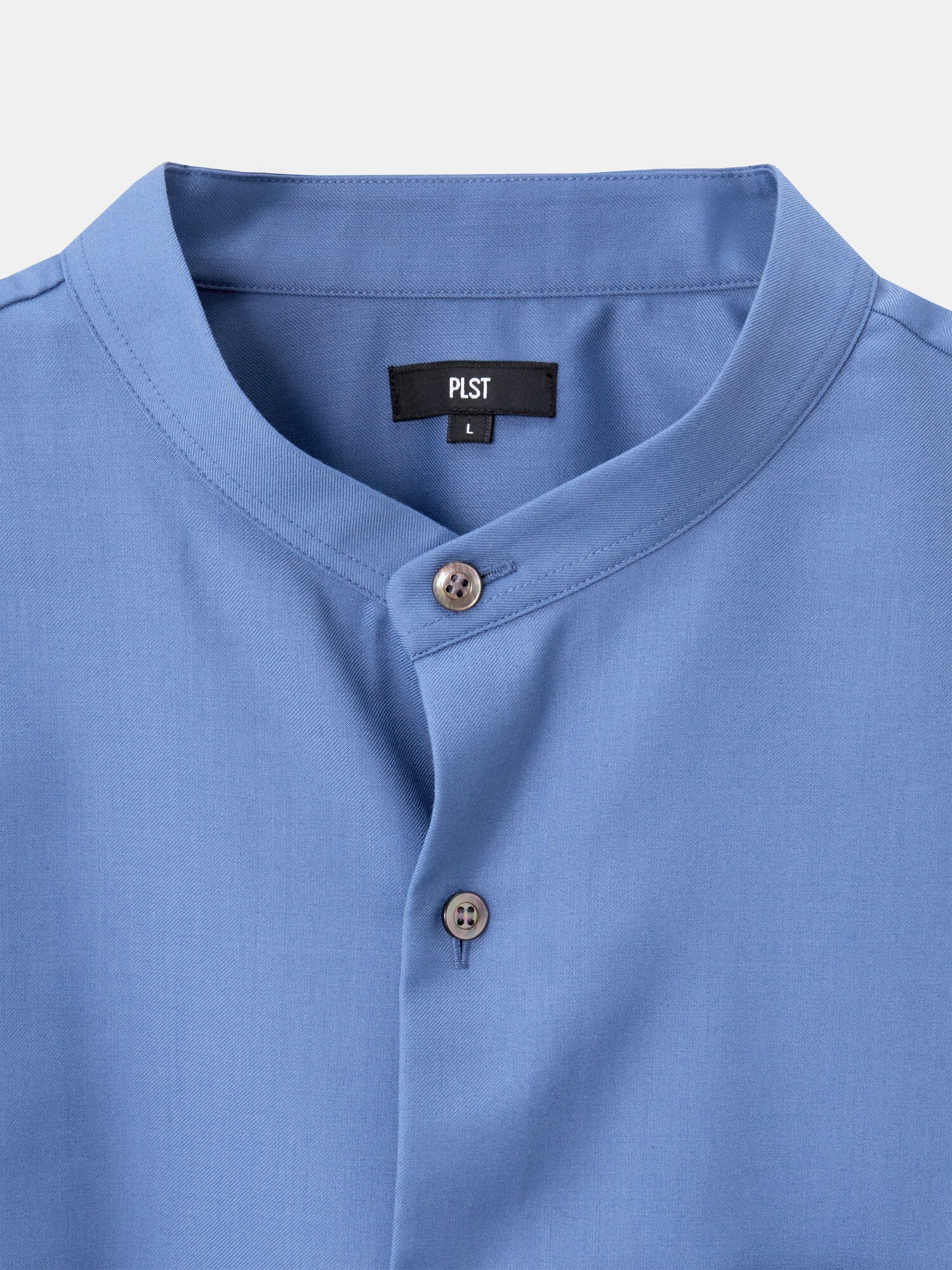 PLST(プラステ)公式 | レーヨンブレンドバンドカラーシャツ